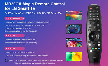 Replacement Remote Control for LG Smart TV - Voice Magic Remote with Voice Pointer for UHD, OLED, QNED LG TVs