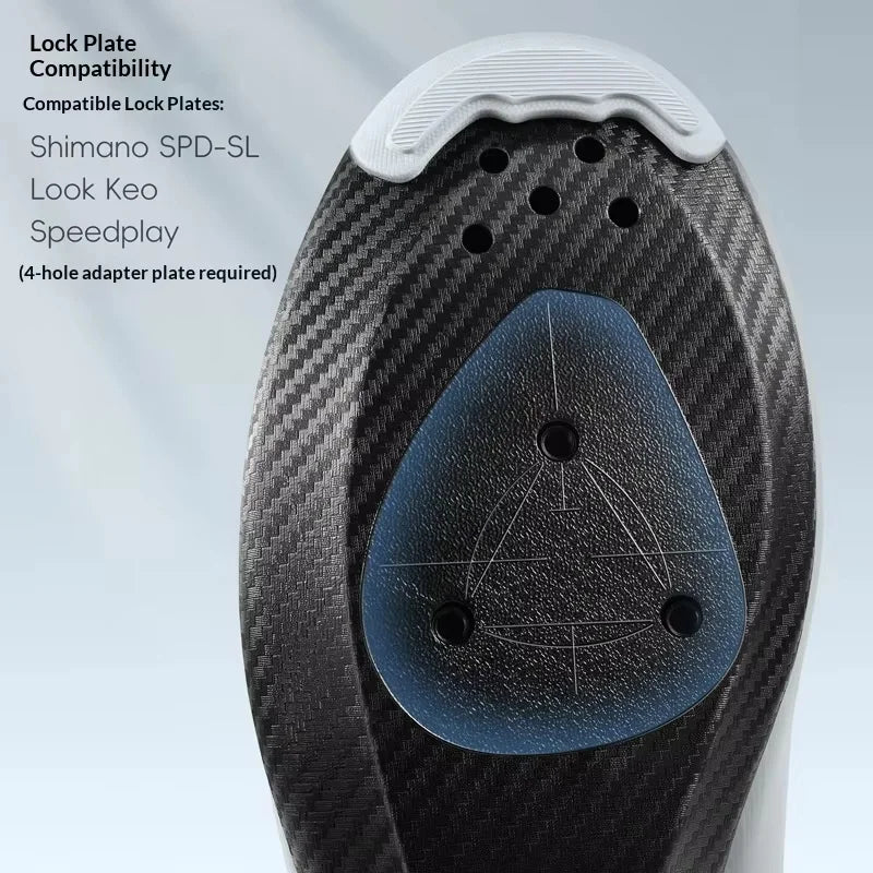 WEST BIKING Road Cycling Shoes - Breathable Mesh Clipless Bicycle Shoes with Dual Knob Buckle Closure