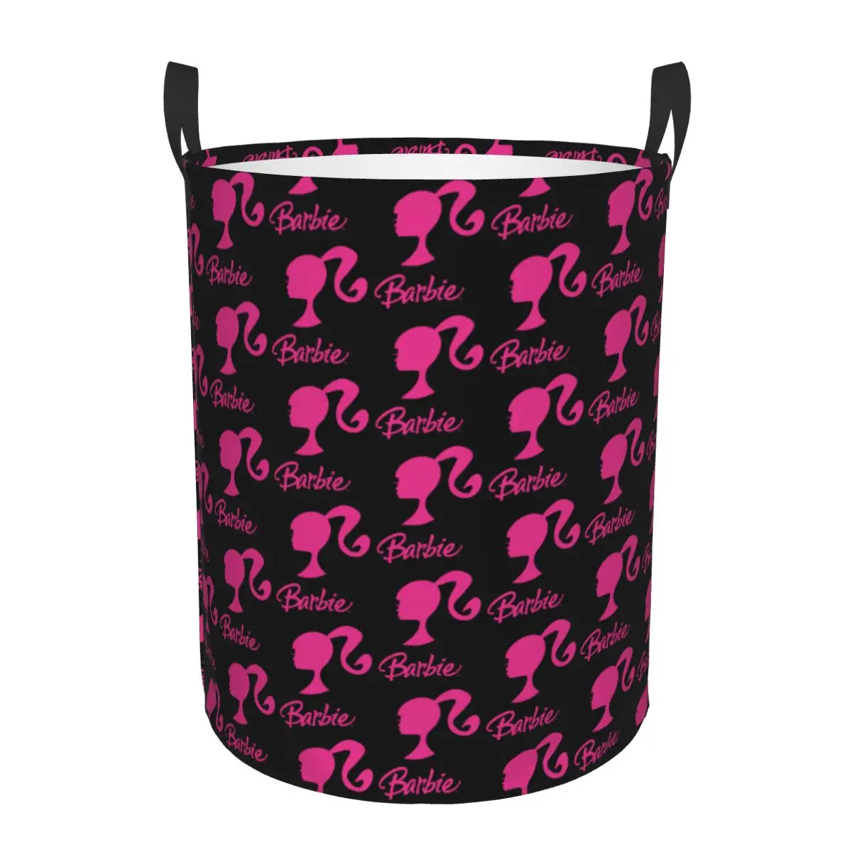 Custom Barbie Logo Laundry Basket – Collapsible Large Capacity Clothes Storage Bin, Disney Baby Hamper
