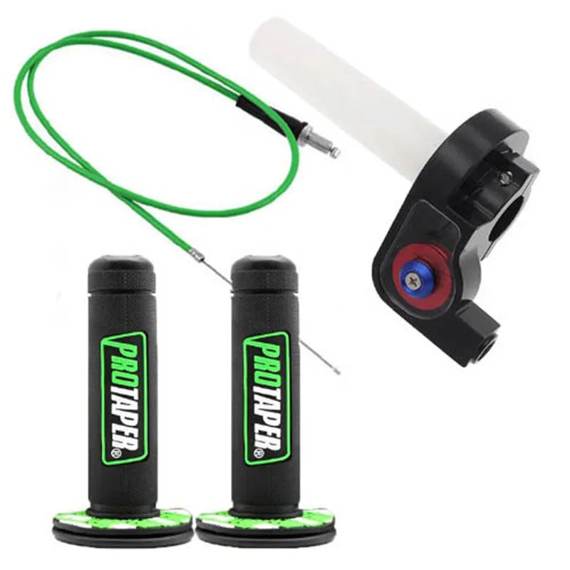 22mm Quick Twist Gas Throttle Grip Set – 1.2m Throttle Cable for Honda, Yamaha, Kawasaki, Suzuki, KTM, ATV