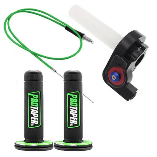22mm Quick Twist Gas Throttle Grip Set – 1.2m Throttle Cable for Honda, Yamaha, Kawasaki, Suzuki, KTM, ATV