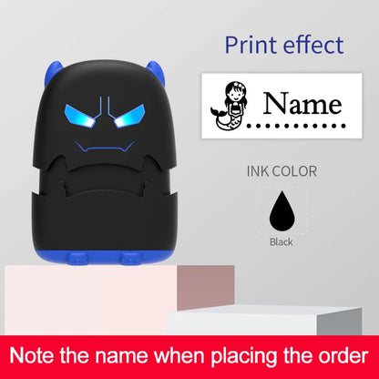 Custom Baby Name Stamp Kit - Reusable Waterproof Ink Stamp for Clothes, School Bags & Personal Items