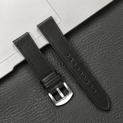 Leather Watch Strap 20mm/22mm - Vintage Replacement Band for Samsung Galaxy Watch 7/6/5/4 and Xiaomi Redmi Watch 3 Lite/Active