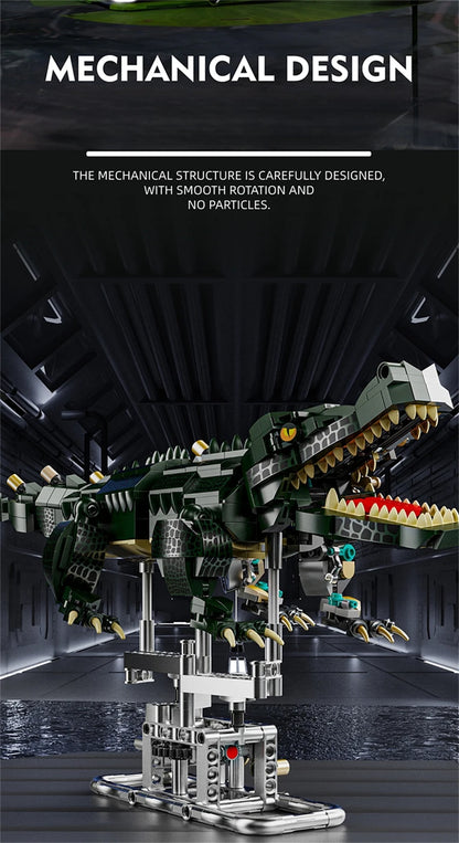 Mechanical Shark & Sea Life Building Blocks Set – Crocodile, Parrot, Mantis, Frog, Manta Ray Toy for Kids