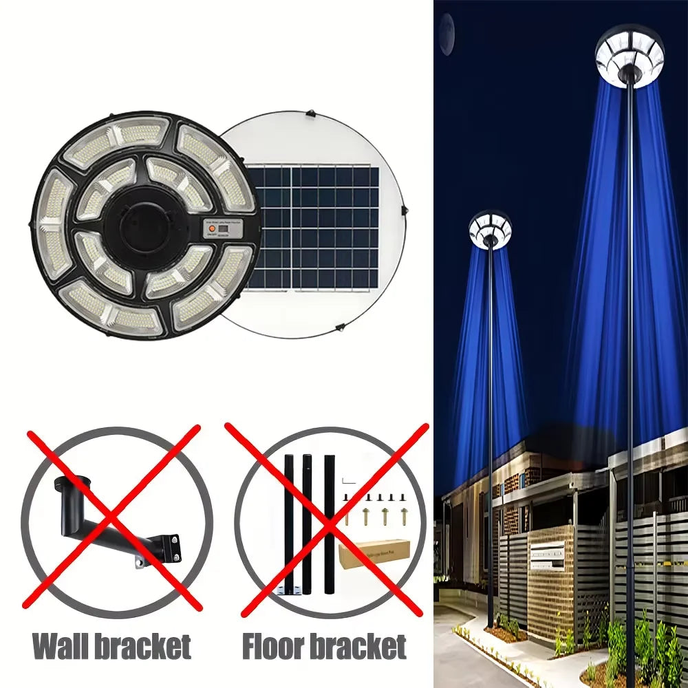 Solar Lamp Post Light - 78-Inch Outdoor Garden Pole Lamp with Removable Head and IP67 Waterproof Design