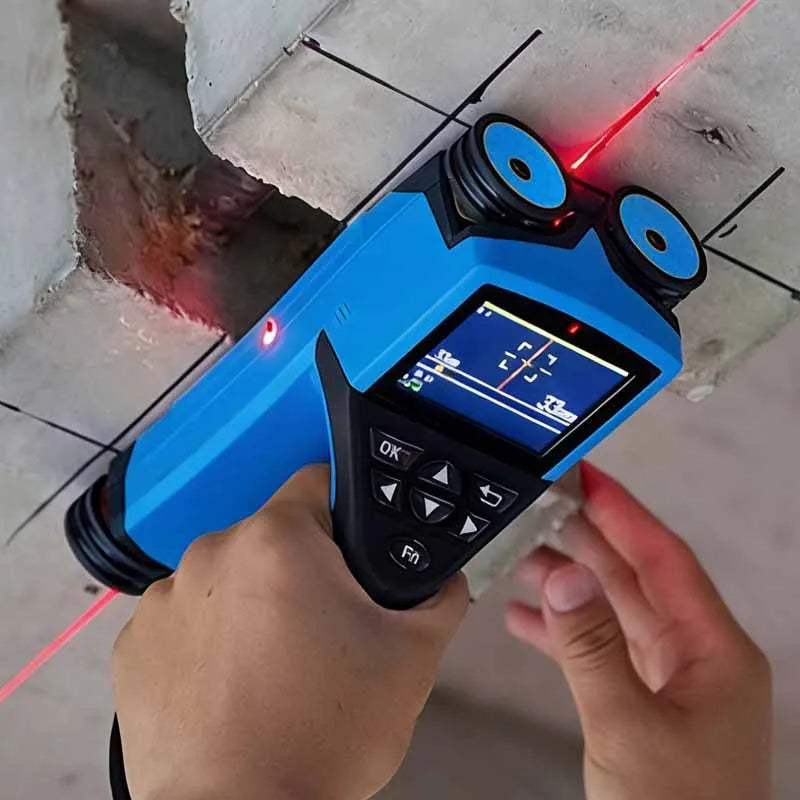 Ba-R71F Concrete Rebar Scanner - Portable Rebar, Metal & Distance Detection Tool for Construction Measuring