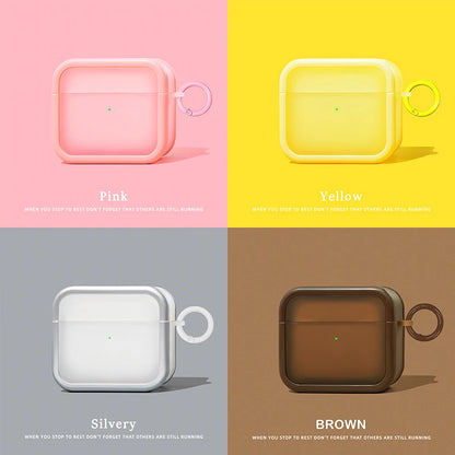 Translucent Bluetooth Earphone Case for AirPods 1/2/3/4 & AirPods Pro 2 — TPU Shockproof Protective Cover