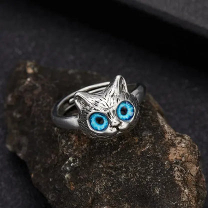 Retro Frog & Toad Animal Rings – Adjustable Silver Color Unisex Statement Rings for Women & Men, Artistic Open Design Gift Jewelry