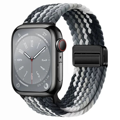 Nylon Braided Watch Band for Apple Watch – Compatible with Series SE, 3–10 & Ultra (38–49mm Adjustable Sport Strap)