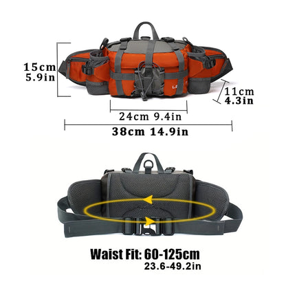 Outdoor Sports Waist Bag – Hiking, Cycling, Climbing, and Travel Storage, Versatile Mountaineering Waist Pack