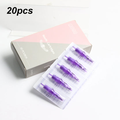 Tattoo Needle Cartridge Set 5/10/20/50pcs – Round Liner & Shader Disposable Needles for Tattoo Machine & Permanent Makeup Eyebrow Pen