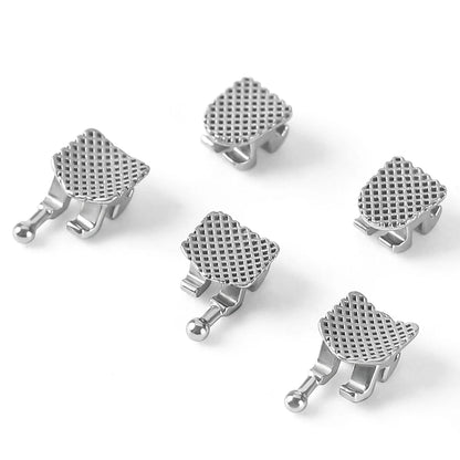 20/50 Sets JOY DENTAL Orthodontic Brackets – MIM Monoblock Metal Mini Roth .022/MBT .018 with Hooks for Dentistry Ortho Braces