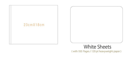 Personalized Wedding Guest Book - White/Black Elegant Keepsake, Photo Album & Signature Book for Messages