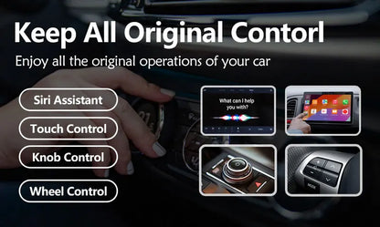 2-in-1 Wired to Wireless CarPlay & Android Auto Adapter – Fast Connect Smart Dongle for Toyota, Mazda, Benz, Audi
