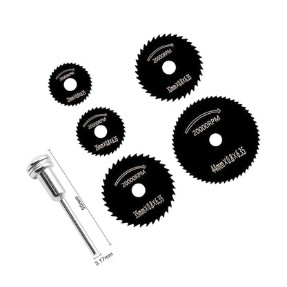6Pcs High-Speed Steel Woodworking Saw Blade Set – Metal Cutting Circular Saw Blades for Electric Drill, Grinder & Power Tool Use