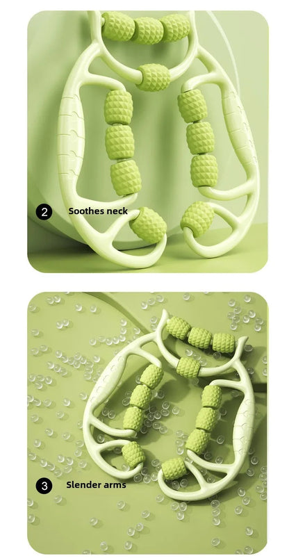 9/12/18-Round Circular Leg Massager – Muscle Stretching & Slimming Roller Clamp for Legs