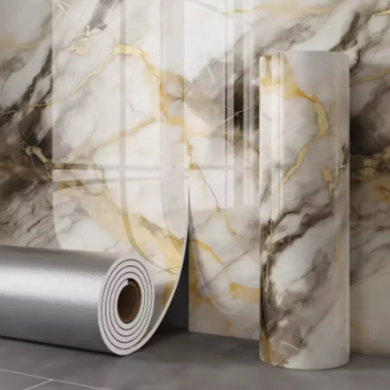 Marble Foam Wall Tile Wallpaper - Self-Adhesive Waterproof Decorative Wall Sticker