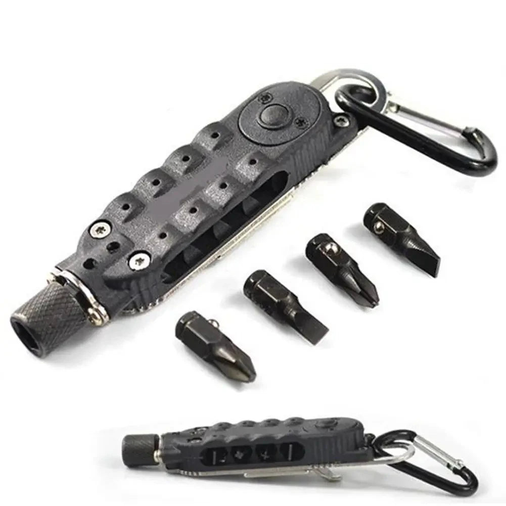 Multifunctional Mini Screwdriver - Portable EDC Keychain Steel Repair Tool