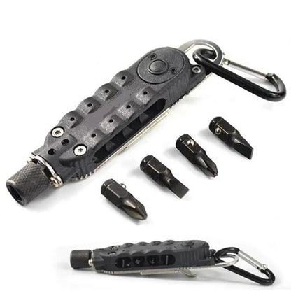 Multifunctional Mini Screwdriver - Portable EDC Keychain Steel Repair Tool