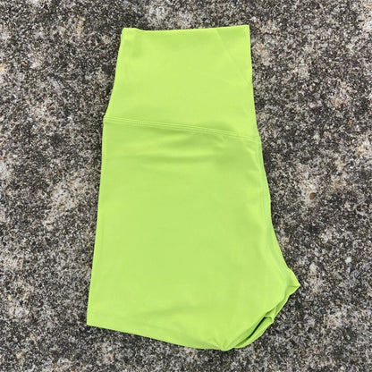 Women’s High Waist Fitness Shorts – Sexy Solid Color Yoga & Cycling Athletic Shorts Squat Proof Workout Training Activewear
