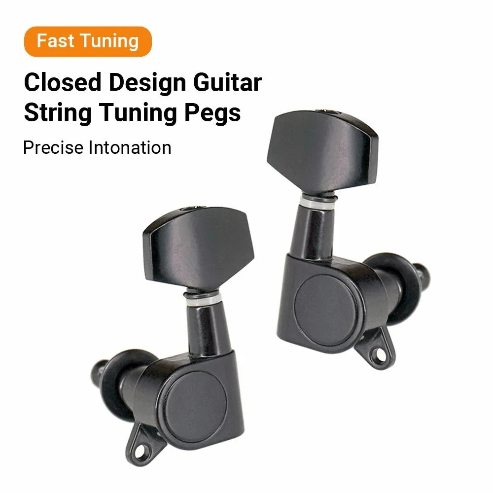 6-Piece Guitar Tuning Pegs Set — Locking Machine Heads for Electric Guitar