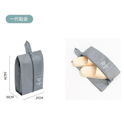 7/8/9/10-Pcs Travel Organizer Set — Portable Packing Cubes for Luggage, Clothes & Shoes, Foldable Storage Bags