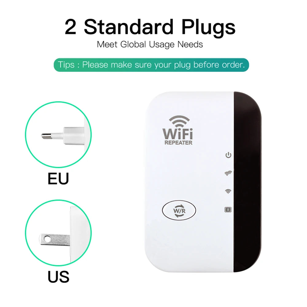FENVI 300Mbps Wireless WiFi Repeater – Remote WiFi Extender, Amplifier & Booster 802.11N