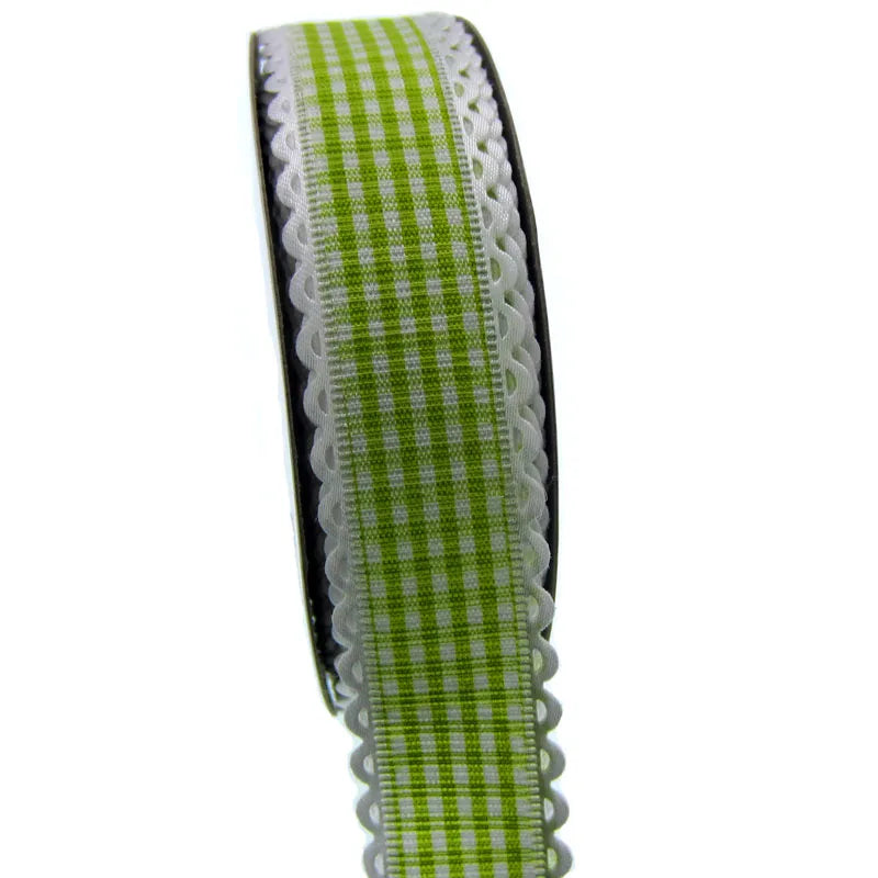 Polka Dot Lace Ribbon Roll - 20 Yards 1 Inch DIY Craft, Gift Wrapping & Scrapbooking Decoration Fabric