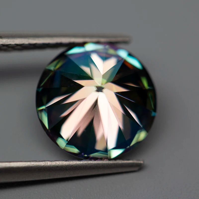 Rainbow Purple VVS1 Moissanite Diamond 0.1–5.0ct Loose Stone with GRA Certificate & Tester Pass