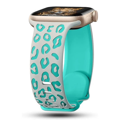 Engraved Silicone Strap for Apple Watch — 40mm-49mm Band Compatible with Series 4-10, SE & Ultra 2