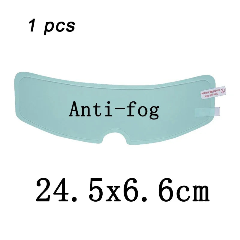 4PCS Universal Motorcycle Helmet Anti-Fog & Rainproof Film - Clear Coating Sticker for Helmet Accessories