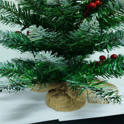 Mini Christmas Tree 45/60cm – PVC Tabletop Decorations for Family Christmas & Holiday Parties