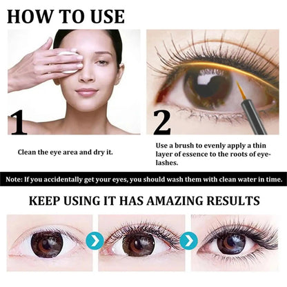 Fast Eyelash Growth Serum – 7-Day Natural Enhancer for Longer, Fuller, Thicker, Curled Lashes, Eye Care & Makeup