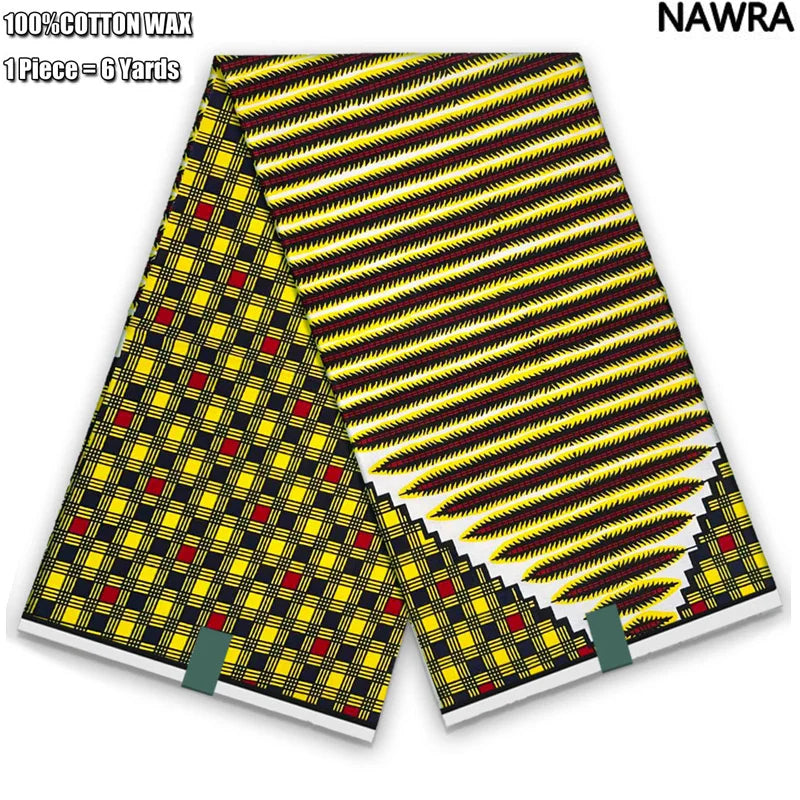 2026 African Real Wax Print Fabric - 100% Cotton Ghana Style Soft Ankara Pagne