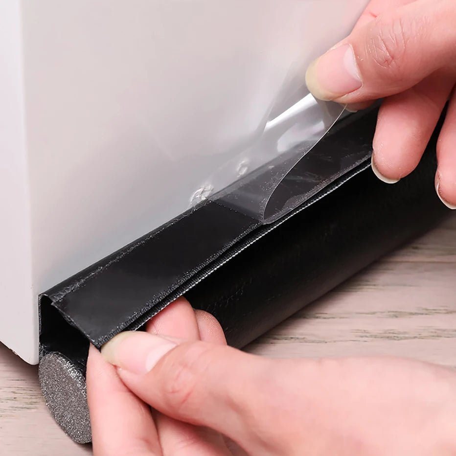 Adjustable Door Bottom Seal Strip - Weatherstrip, Draft Stopper, Anti-Cold, One Side Gap Blocker, Foam Weather Strip for Enhanced Insulation