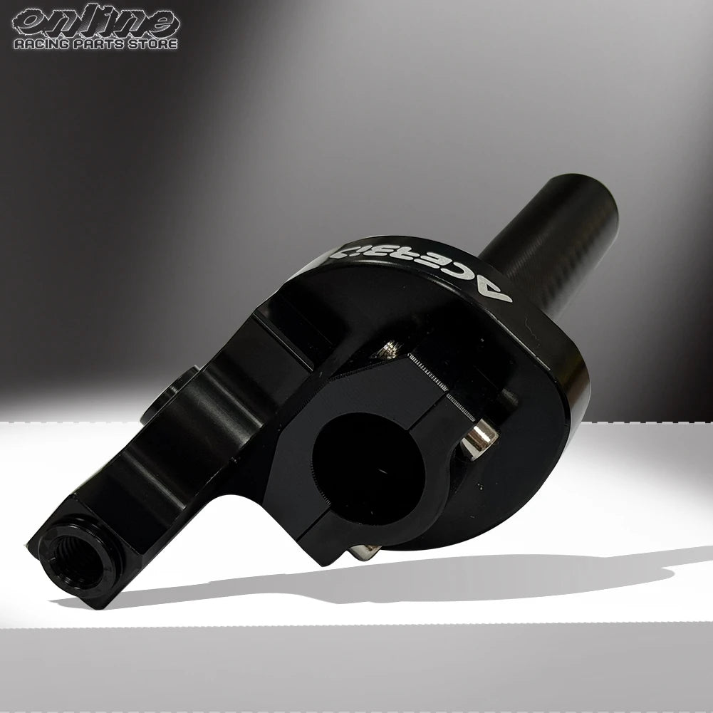 7/8" Quick Action Throttle Grip with Cable — Twist Gas Throttle Set for 50cc–150cc Motorcycle, Moped, Scooter, Bike (M10*1.5)