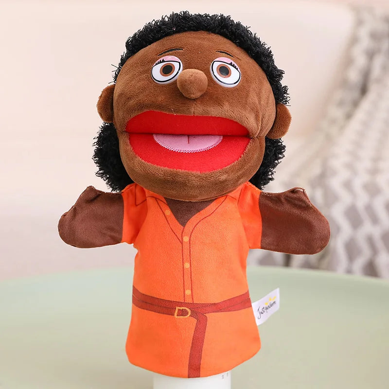 Kids Plush Finger Puppet Toys - 28-33cm Role Play Dolls for Bedtime Stories, Family Games & Creative Fun