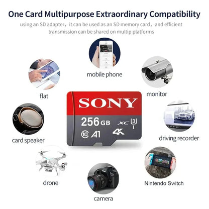 Sony TF High-Speed Micro SD Memory Card | 128GB–1TB A2 U3 V30 for Xiaomi & PC