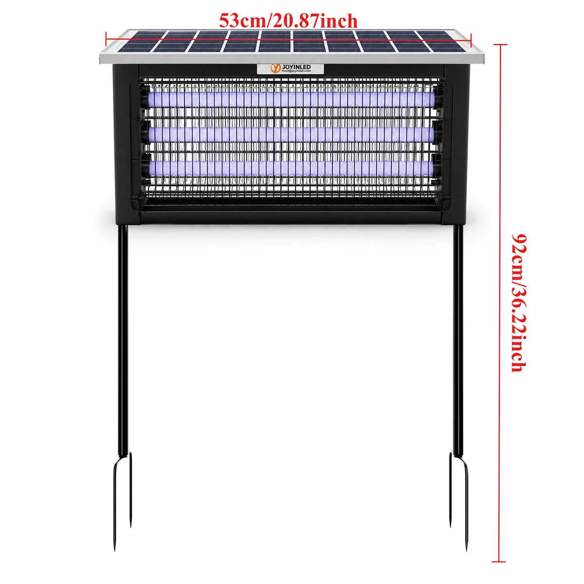 Large Solar Bug Zapper - Rechargeable Waterproof Mosquito & Insect Killer for Outdoor Patios and Camping