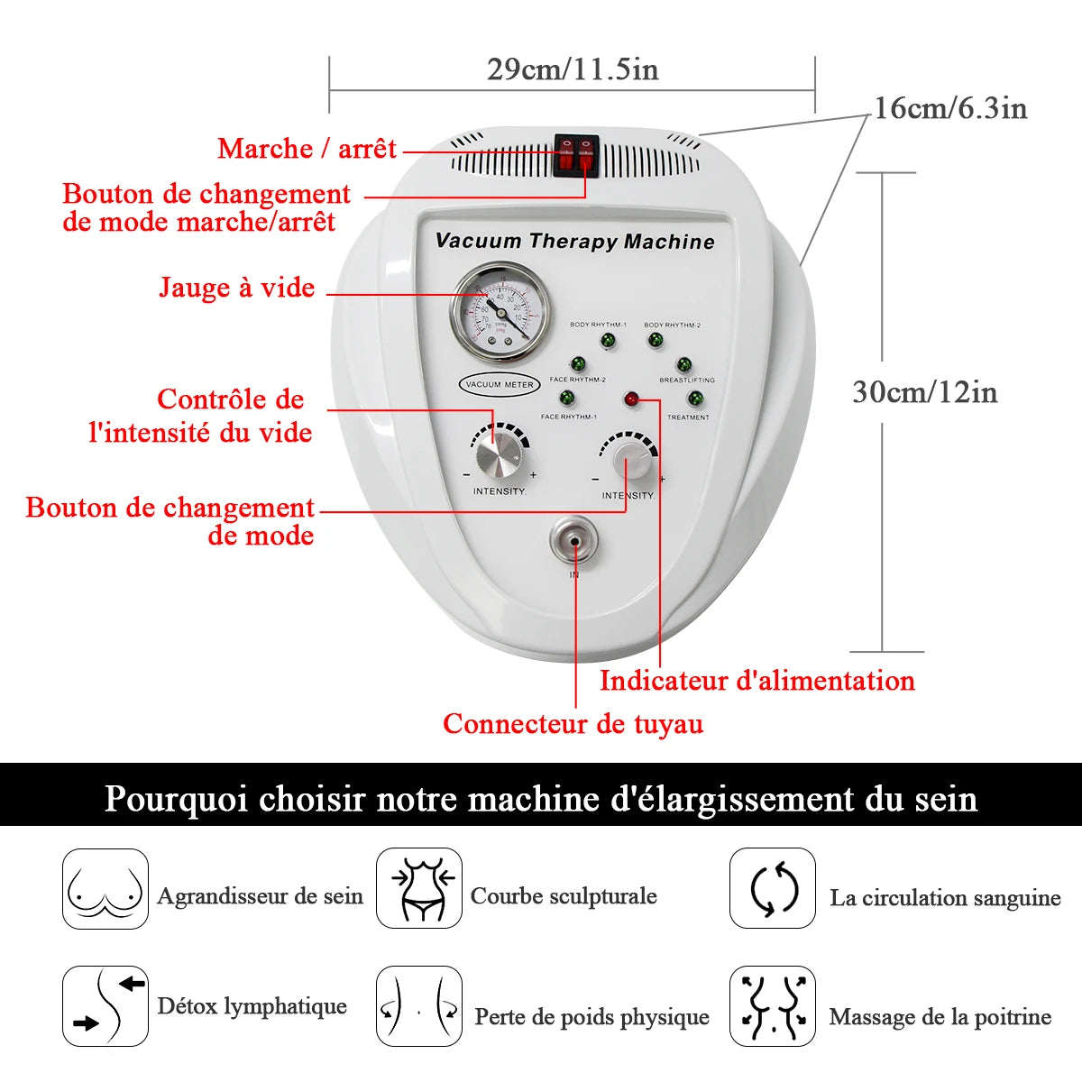 AOKO Vacuum Massage Beauty Machine — Face Lifting, Breast Enlargement & Butt Shaping Device