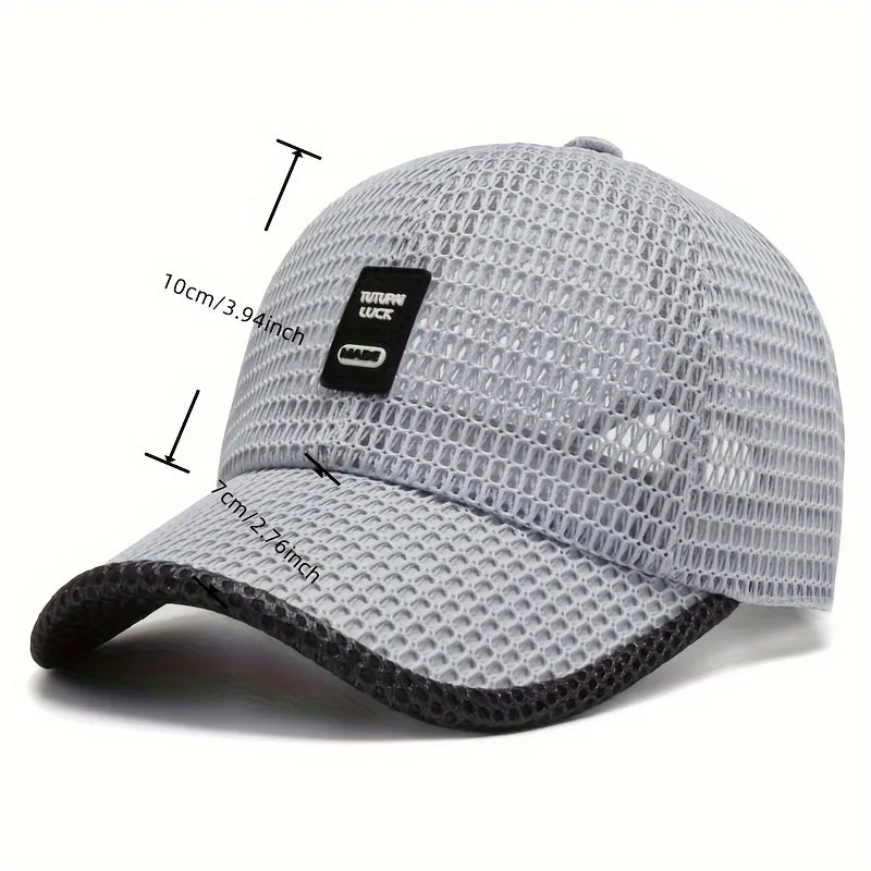 Summer Baseball Cap - UV Protection Breathable Mesh Hat for Hiking, Fishing & Outdoor Activities