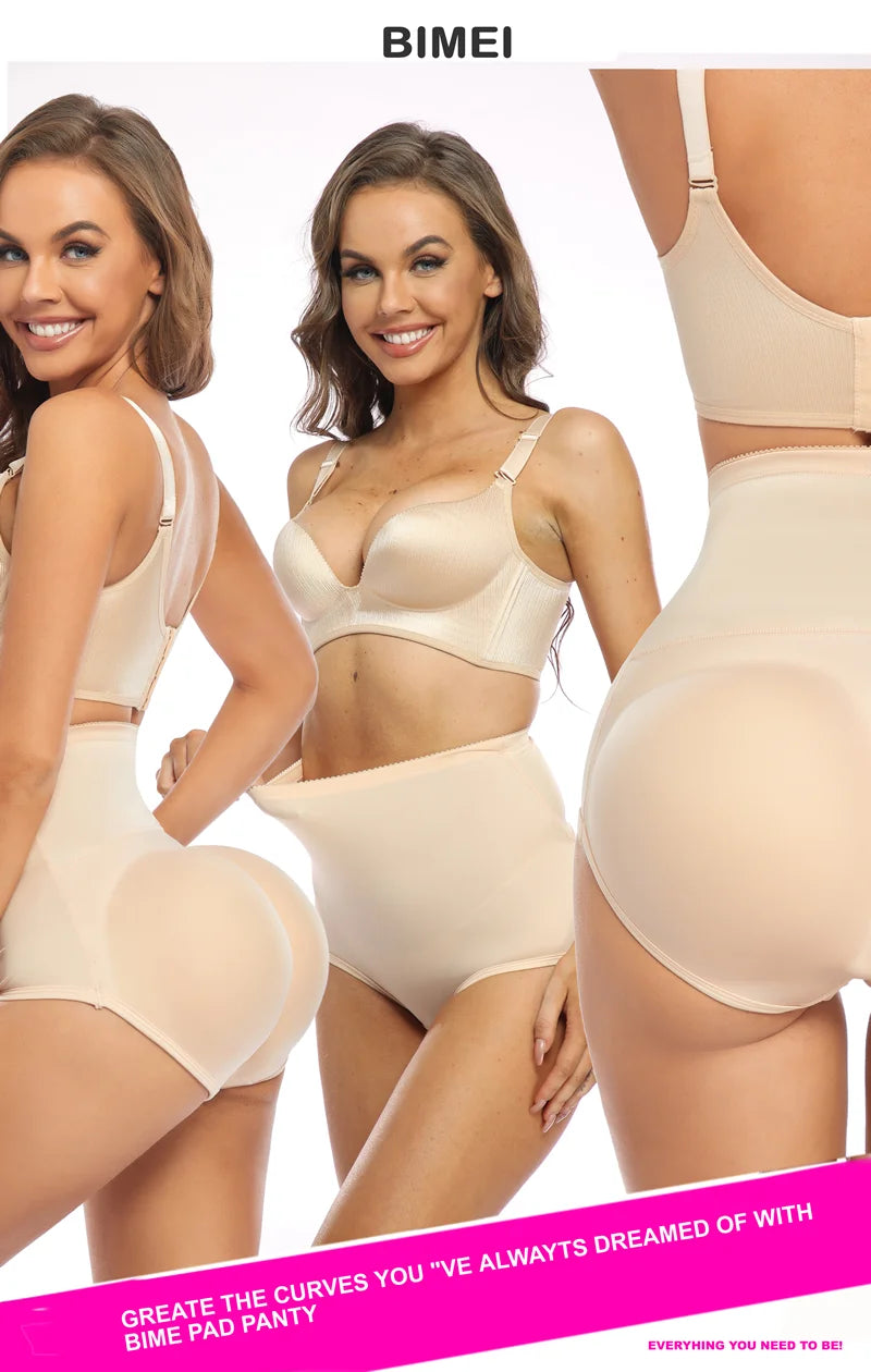 NES Women’s Shapewear Butt Lifter – Seamless Body Shaper Boyshorts with Hip Padding Panties