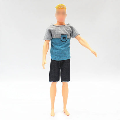 30cm Doll Clothing Set — Men’s Multi-Style Sports Outfit for Boyfriend Dolls
