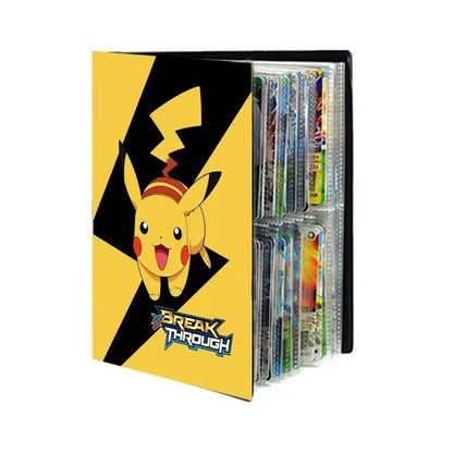 Pokémon Trading Card Binder - 4-Grid Collectible Card Album Holder for Kids and Trading Card Collections