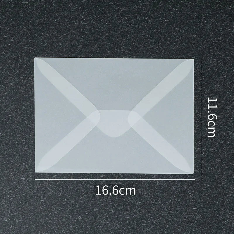 50 Pcs Blank Translucent Envelopes – for Invitations, Postcards, Gift Boxes, Wedding & Business Letters