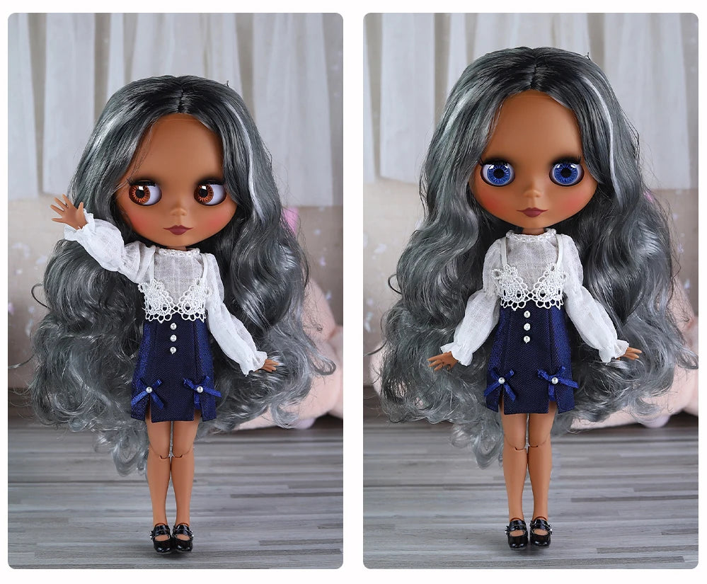 ICY DBS Blythe Doll 1/6 BJD – 30cm Joint Body Set with Random Eyes, Anime Girl Toy Gift