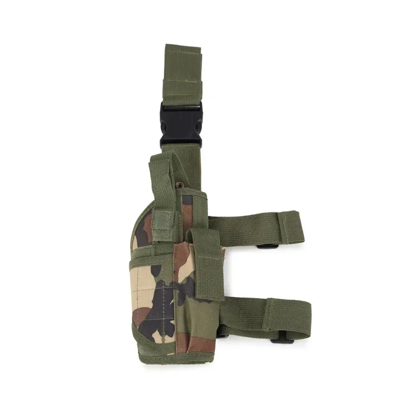 Universal Drop Leg Gun Holster - Right-Handed Tactical Thigh Pistol Bag & Pouch for All Handguns