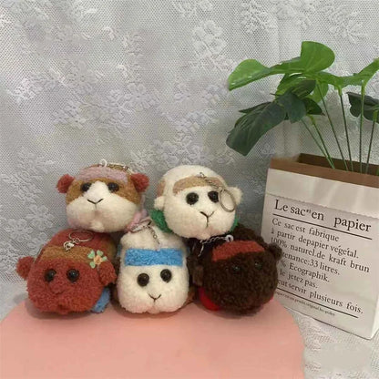 Cute PUI PUI Plush Toy Keychain – Anime Guinea Pig Stuffed Bag Pendant Birthday Gift
