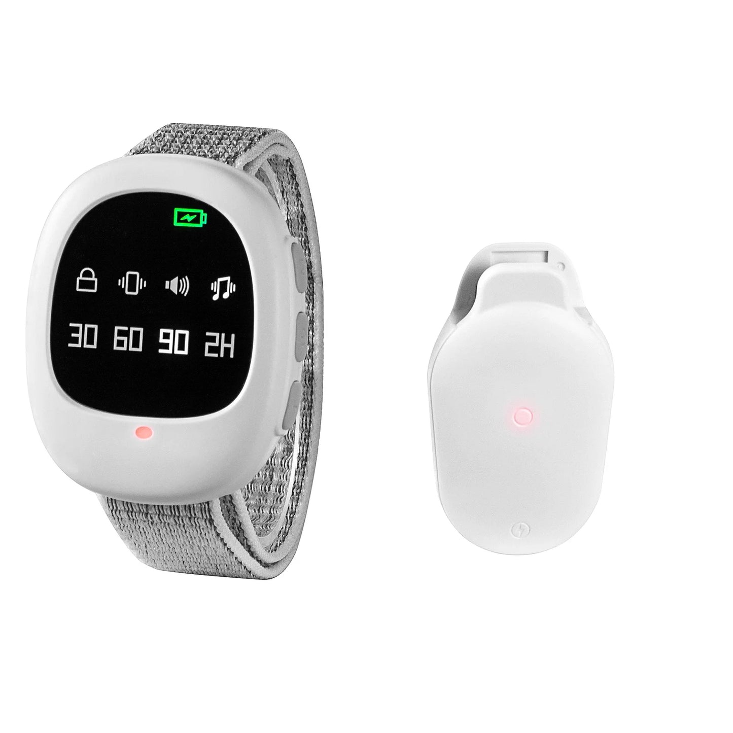 40M Wireless Bedwetting Alarm with Wristband - Enuresis Sensor for Kids & Adults, Potty Training & Elder Care