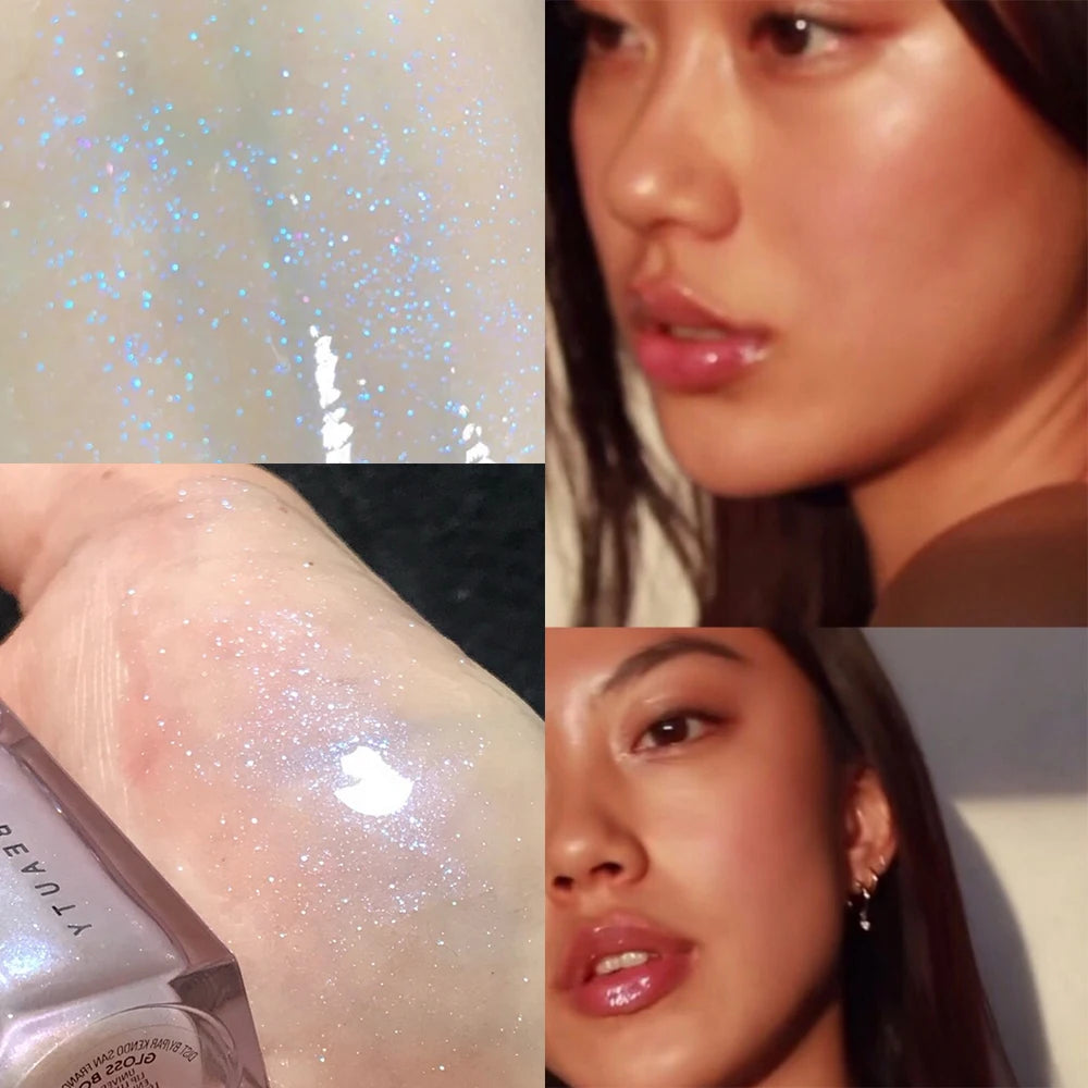 FB Gloss Bomb Cream Lip Gloss | High Shine, Glitter, Moisturizing Plumper, Long-Lasting Liquid Lipstick 9ml